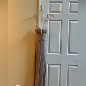 Champagne Formal Prom Dress from Prom Girl. Elegant and flattering. Size 4